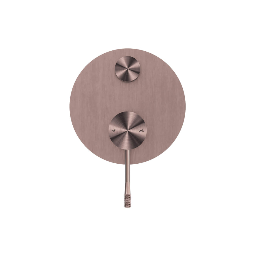Nero Opal Shower Mixer With Divertor Brushed Bronze Shower Nero