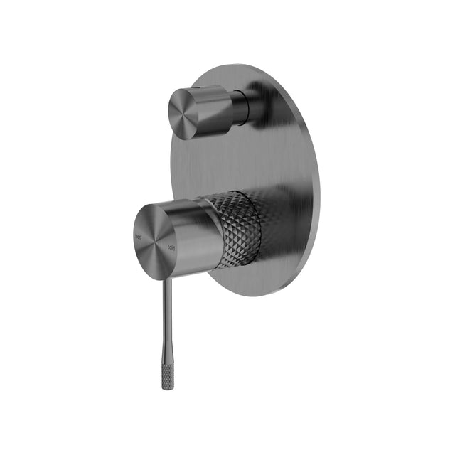 Nero Opal Shower Mixer With Divertor Graphite Shower Nero