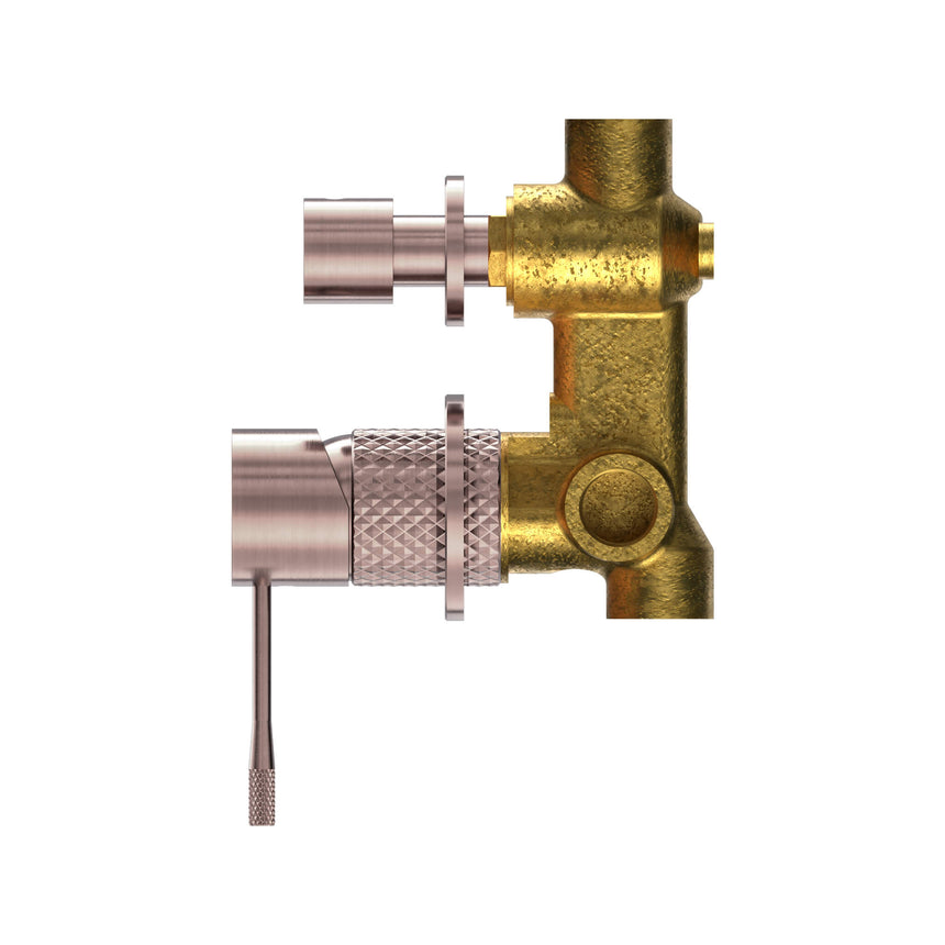 Nero Opal Shower Mixer With Divertor Separate Plate Brushed Bronze Shower Nero