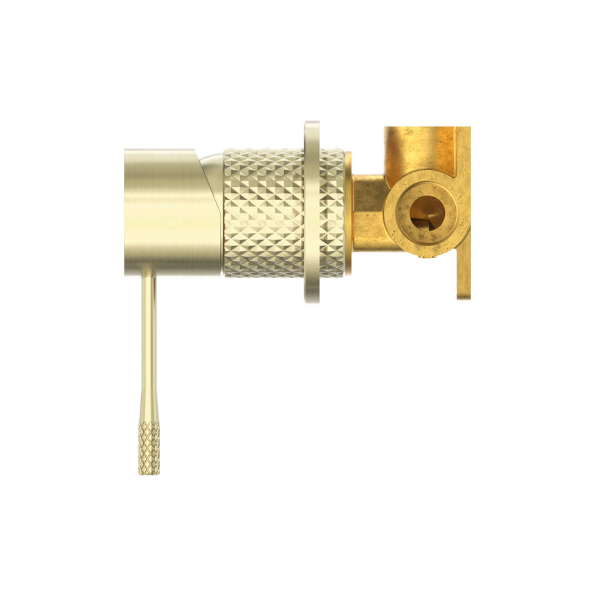 Nero Opal Shower Mixer With 60mm Plate Brushed Yellow Gold Shower Nero