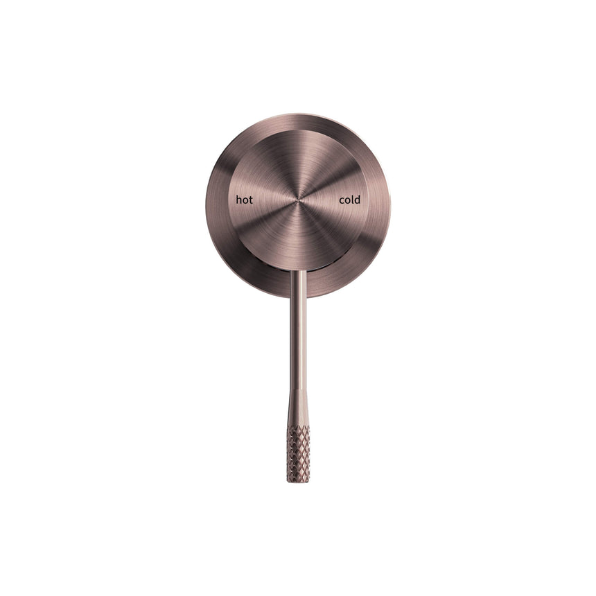 Nero Opal Shower Mixer With 60mm Plate Brushed Bronze Shower Nero
