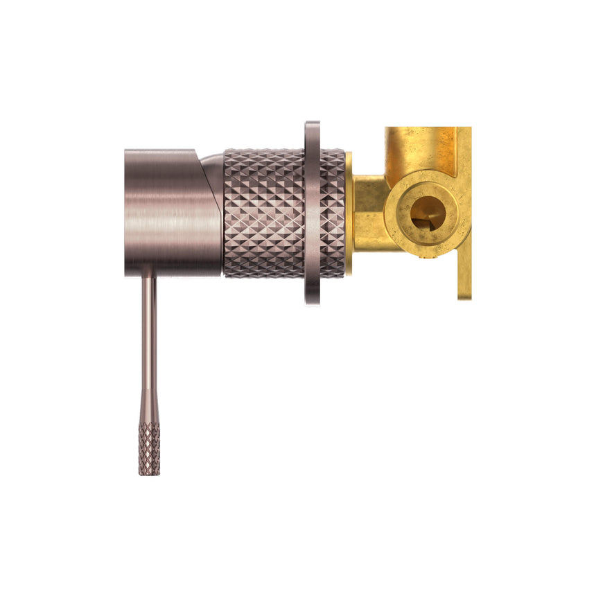 Nero Opal Shower Mixer With 60mm Plate Brushed Bronze Shower Nero