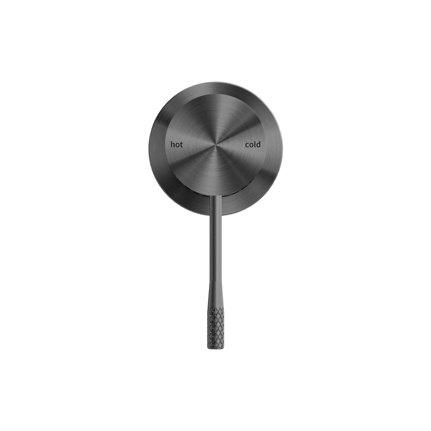 Nero Opal Shower Mixer With 60mm Plate Graphite Shower Nero