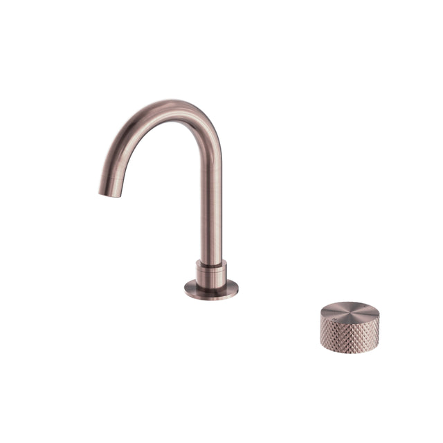 Nero Opal Progressive Basin Set Brushed Bronze Tapware Nero