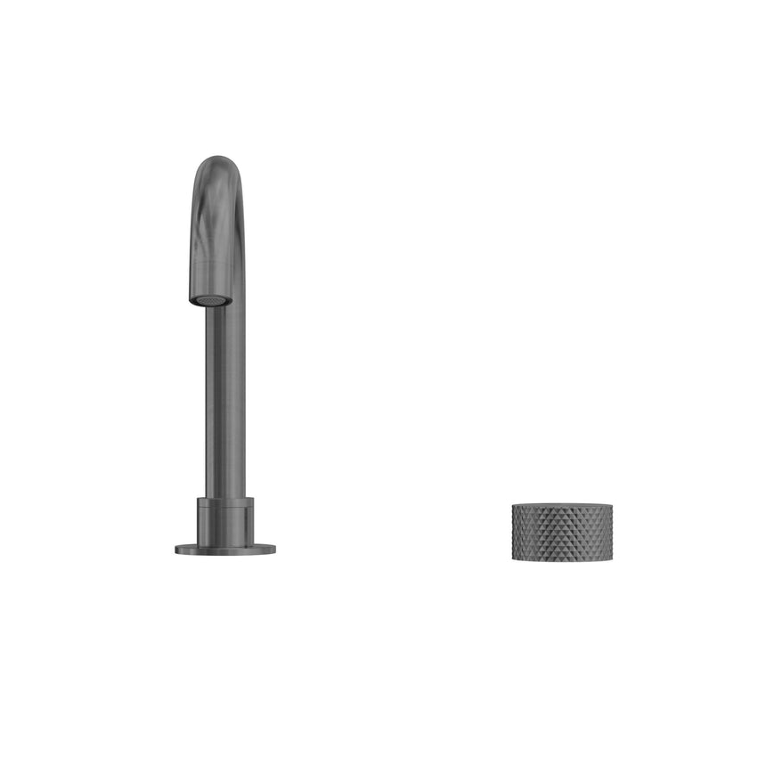 Nero Opal Progressive Basin Set Graphite Tapware Nero