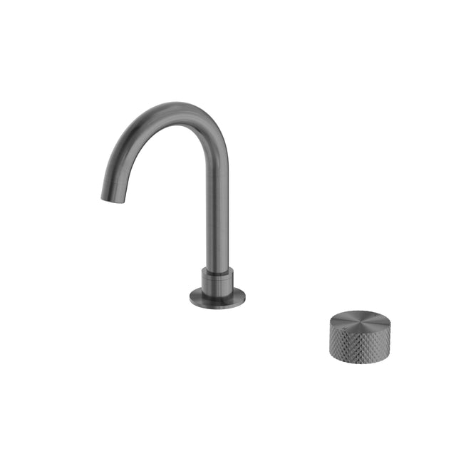Nero Opal Progressive Basin Set Graphite Tapware Nero