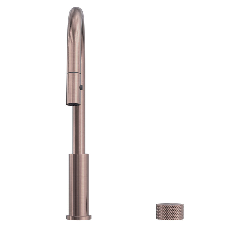 Nero Opal Progressive Pull Out Kitchen Set Brushed Bronze Tapware Nero