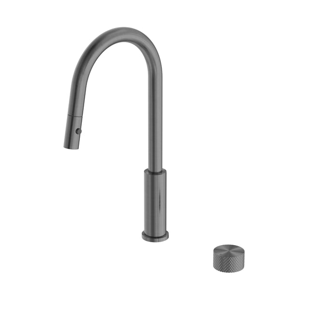 Nero Opal Progressive Pull Out Kitchen Set Graphite Tapware Nero