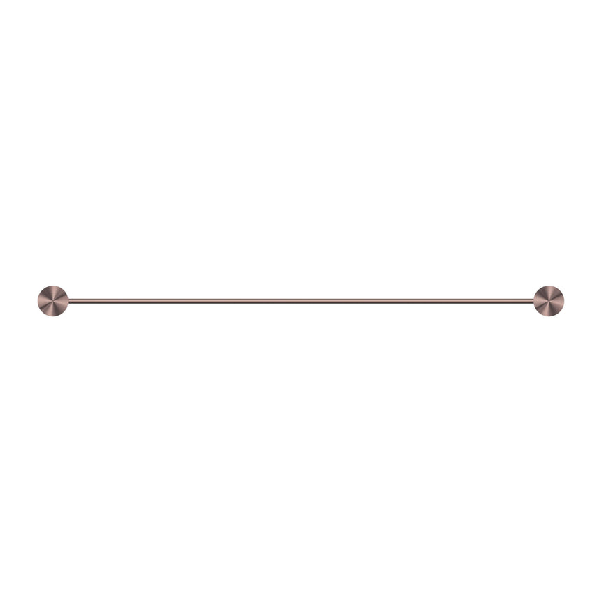 Nero Opal Single Towel Rail 600mm Brushed Bronze Bathroom Accessories Nero