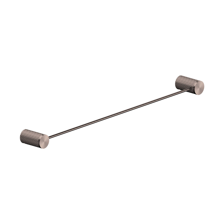 Nero Opal Single Towel Rail 600mm Brushed Bronze Bathroom Accessories Nero
