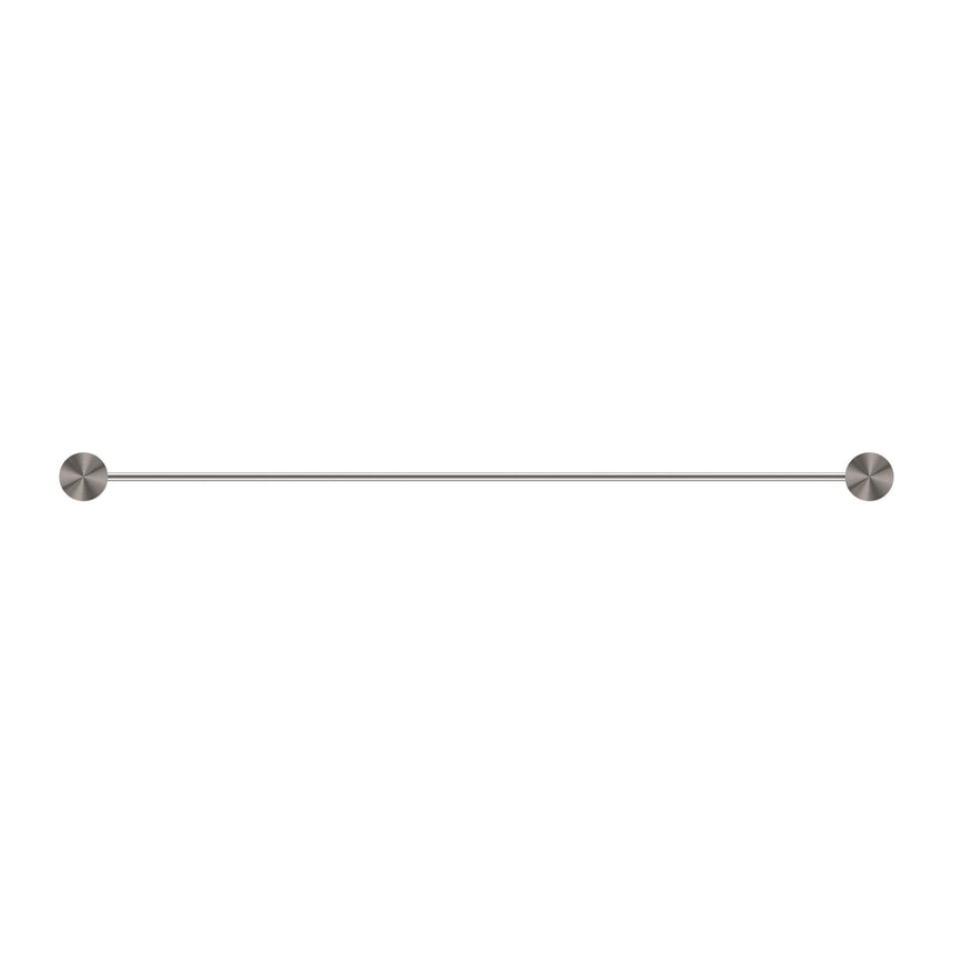 Nero Opal Double Towel Rail 600mm Brushed Nickel Bathroom Accessories Nero