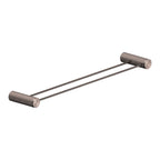 Nero Opal Double Towel Rail 600mm Brushed Bronze