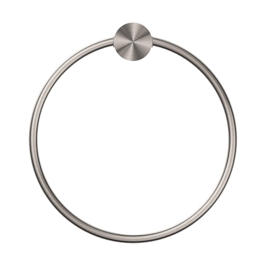 Nero Opal Towel Ring Brushed Nickel Bathroom Accessories Nero