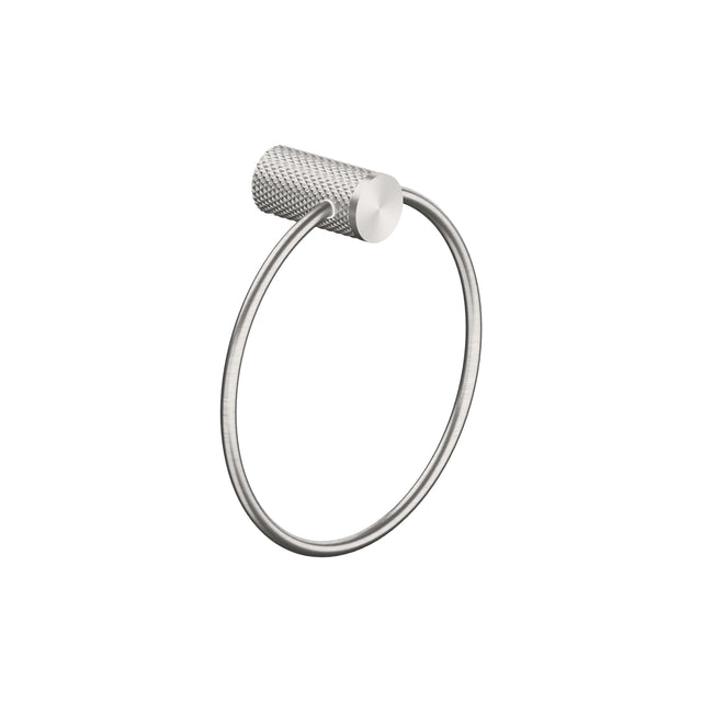 Nero Opal Towel Ring Brushed Nickel Bathroom Accessories Nero