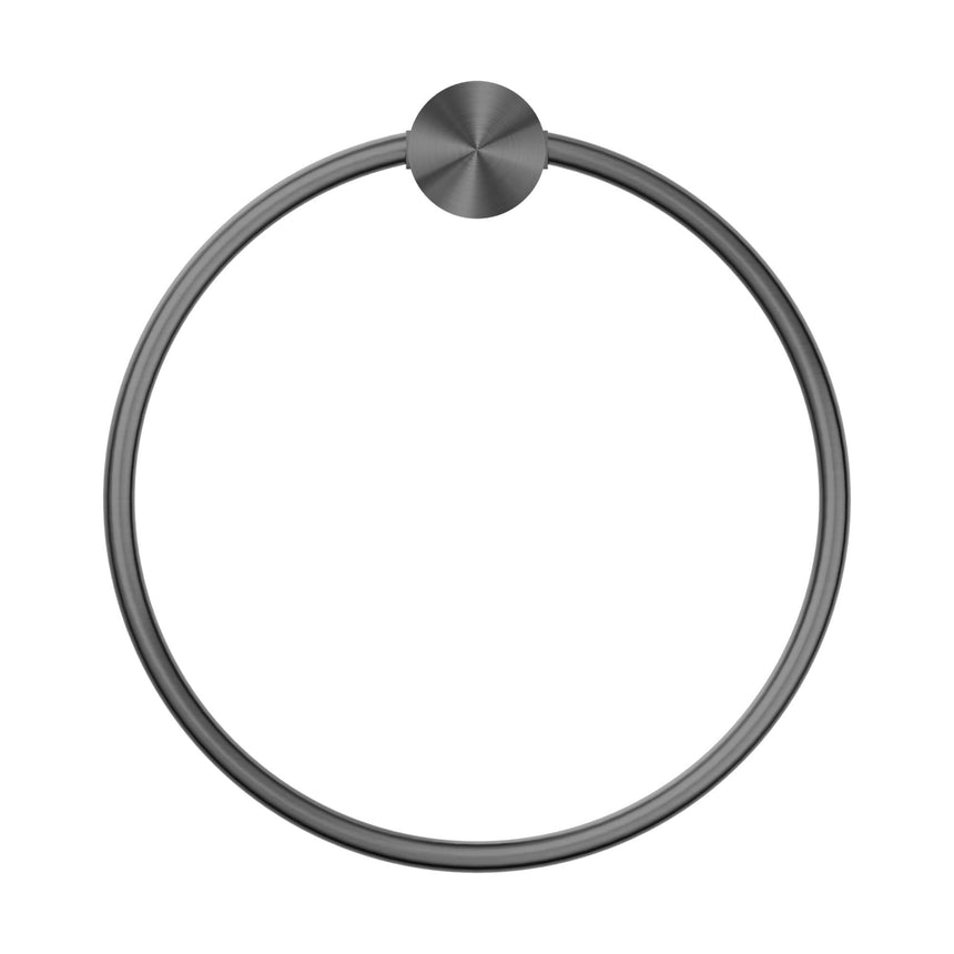 Nero Opal Towel Ring Graphite Bathroom Accessories Nero