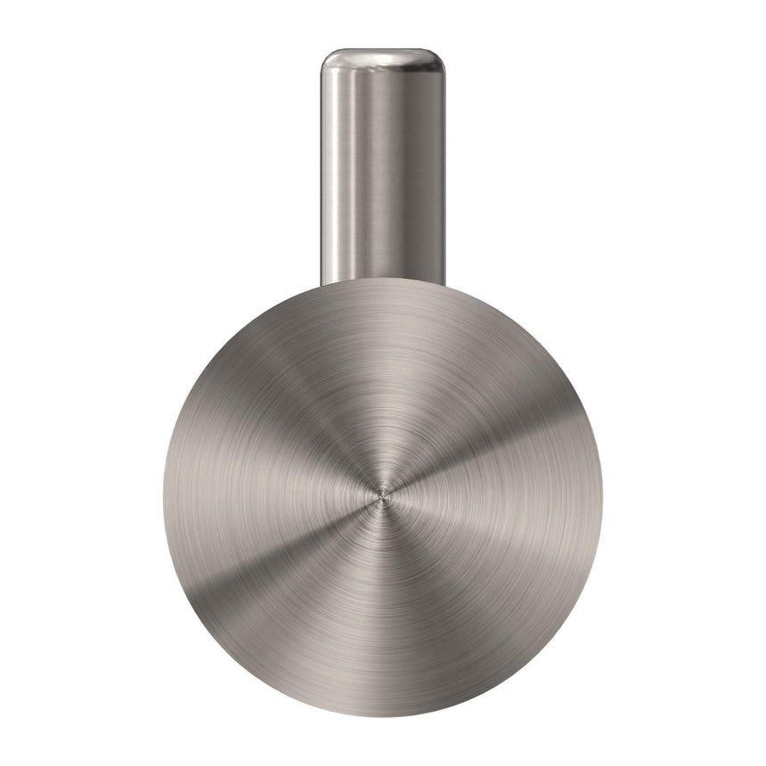 Nero Opal Robe Hook Brushed Nickel Bathroom Accessories Nero