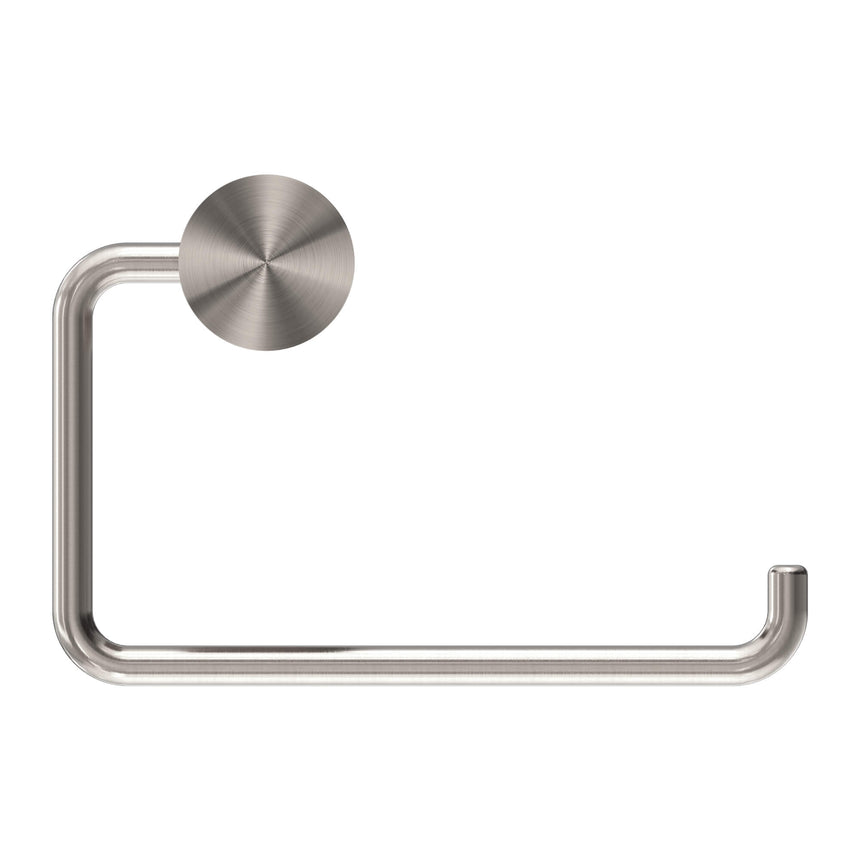 Nero Opal Toilet Roll Holder Brushed Nickel Bathroom Accessories Nero