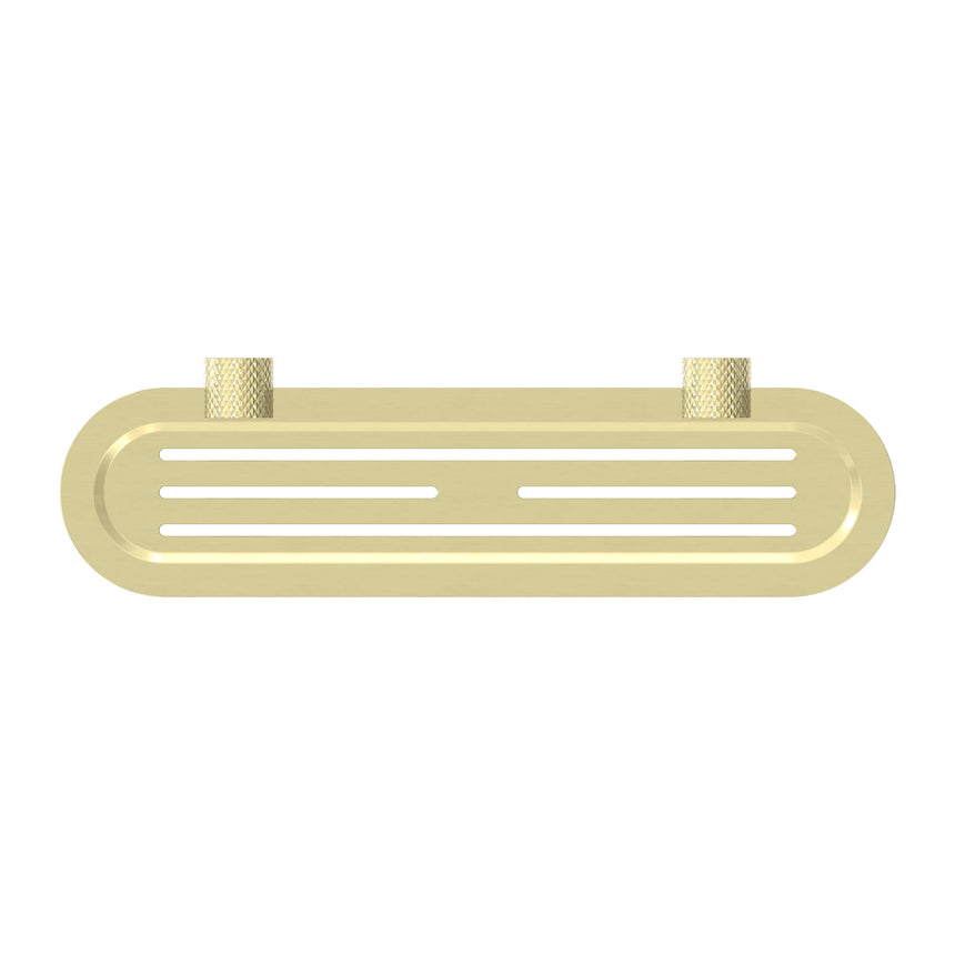 Nero Opal Metal Shelf Brushed Yellow Gold Bathroom Accessories Nero