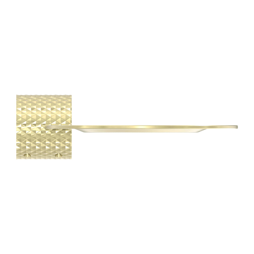 Nero Opal Metal Shelf Brushed Yellow Gold Bathroom Accessories Nero