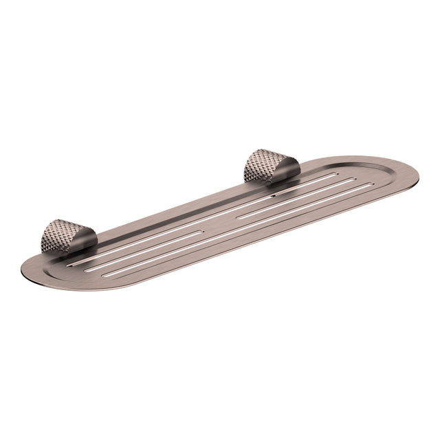 Nero Opal Metal Shelf Brushed Bronze Bathroom Accessories Nero