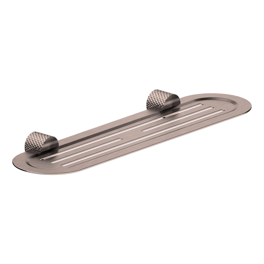 Nero Opal Metal Shelf Brushed Bronze Bathroom Accessories Nero