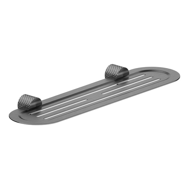 Nero Opal Metal Shelf Graphite Bathroom Accessories Nero