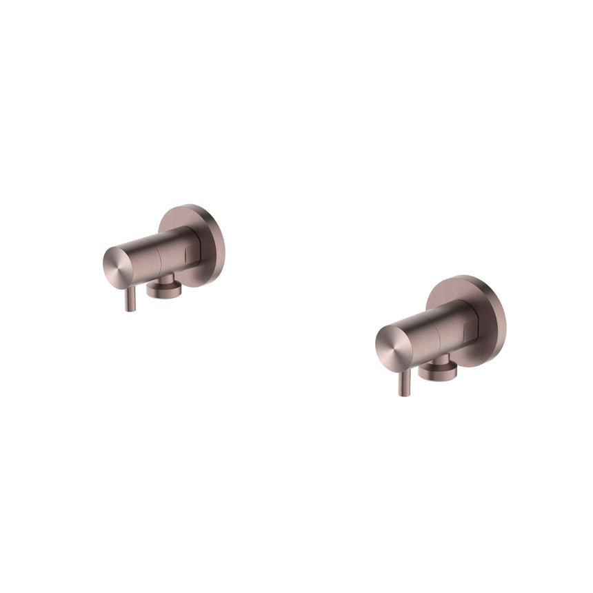 Nero Washing Machine Tap Set Brushed Bronze Bathroom Accessories Nero