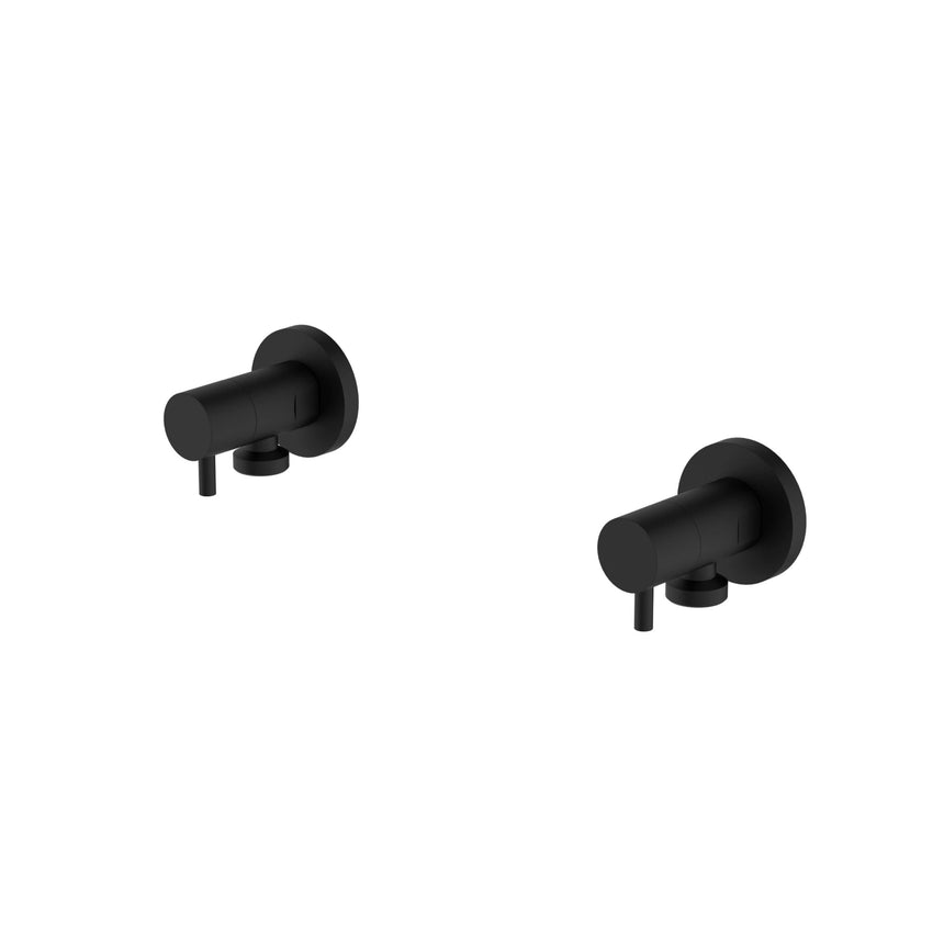 Nero Washing Machine Tap Set Matte Black Bathroom Accessories Nero