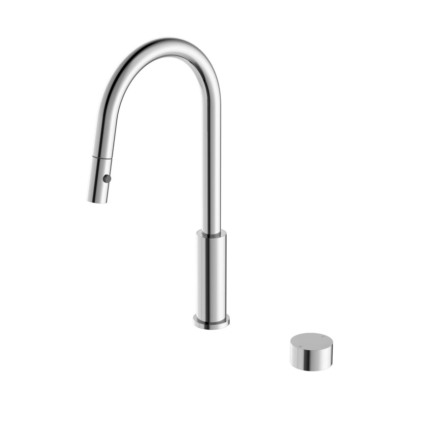 Nero Kara Progressive Pull Out Kitchen Set Chrome Tapware Nero