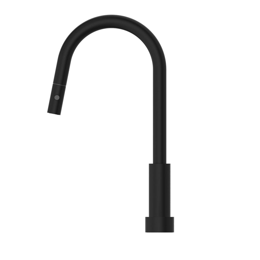 Nero Kara Progressive Pull Out Kitchen Set Matte Black Tapware Nero