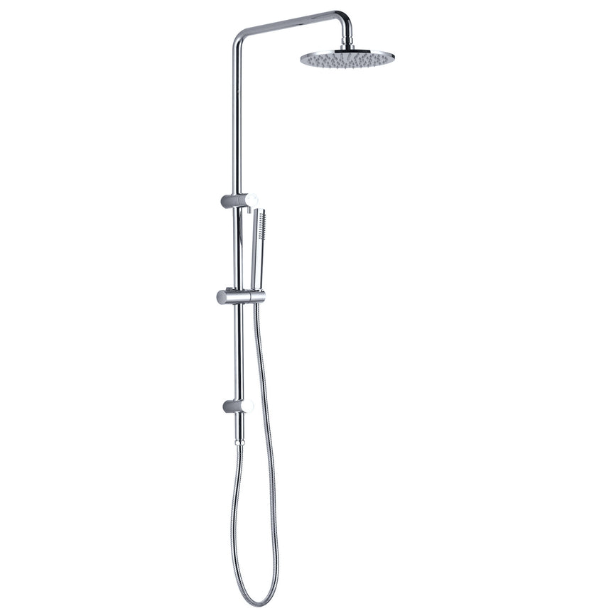 Nero Dolce Round Shower Set Chrome Shower Nero