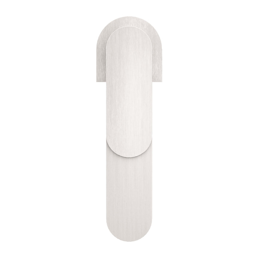 Nero Ecco Basin Mixer Brushed Nickel Tapware Nero