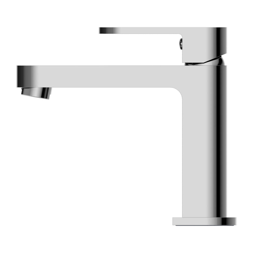 Nero Ecco Basin Mixer Chrome Tapware Nero