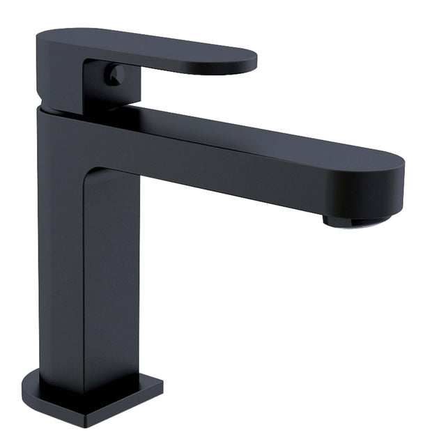 Nero Ecco Basin Mixer Matte Black Tapware Nero