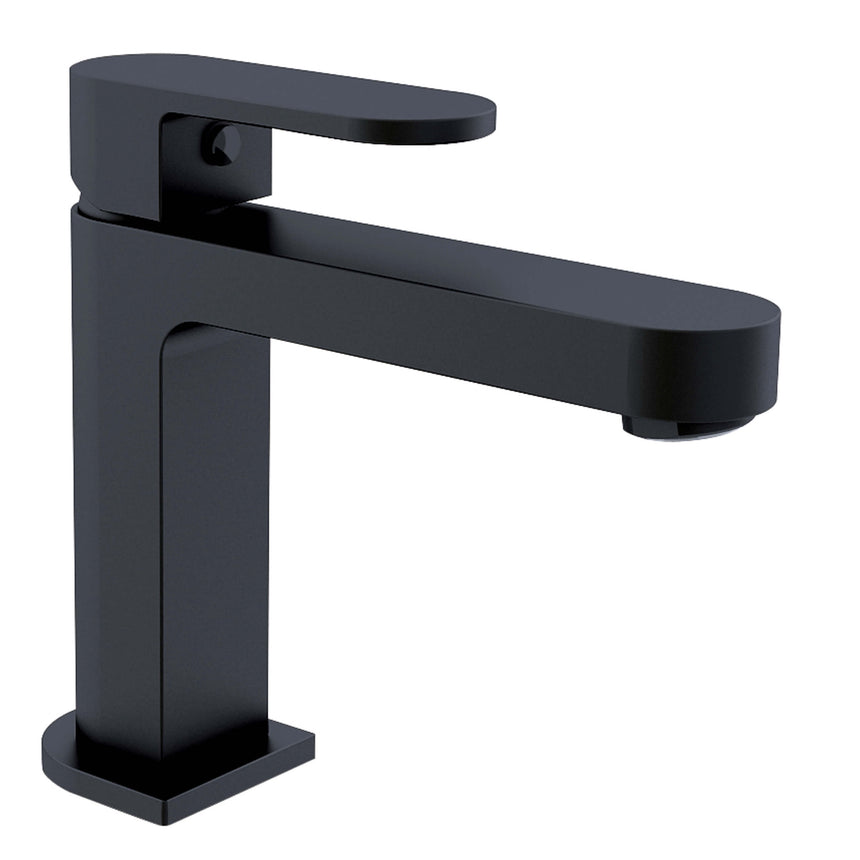 Nero Ecco Basin Mixer Matte Black Tapware Nero