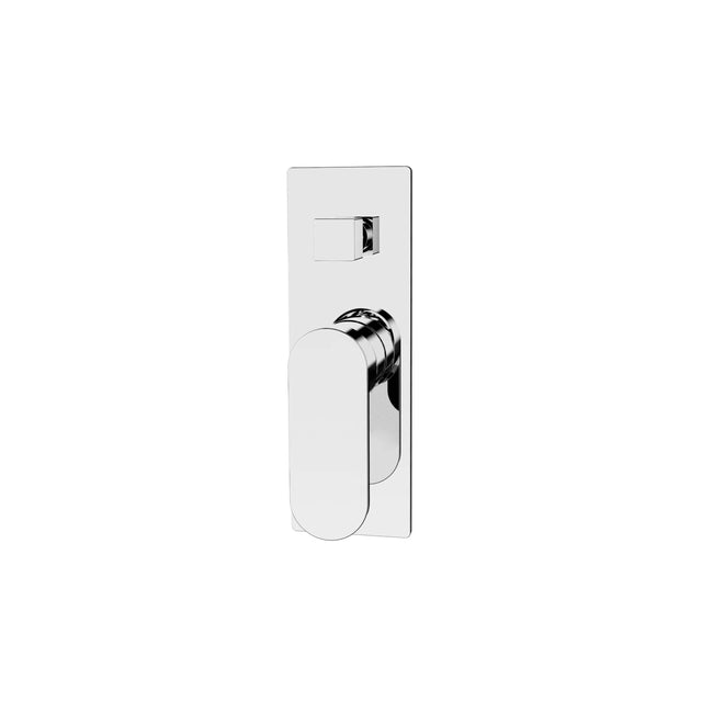 Nero Ecco Shower Mixer With Divertor Chrome Shower Nero