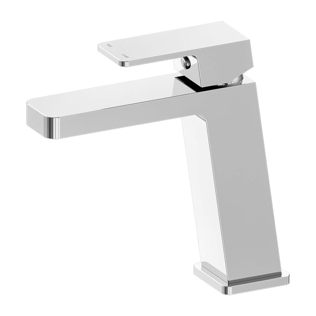 Nero Celia Angle Basin Mixer Chrome Tapware Nero