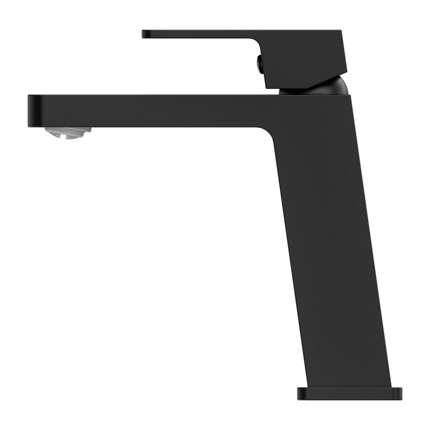 Nero Celia Angle Basin Mixer Matte Black Tapware Nero