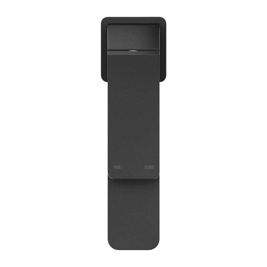 Nero Celia Angle Basin Mixer Matte Black Tapware Nero