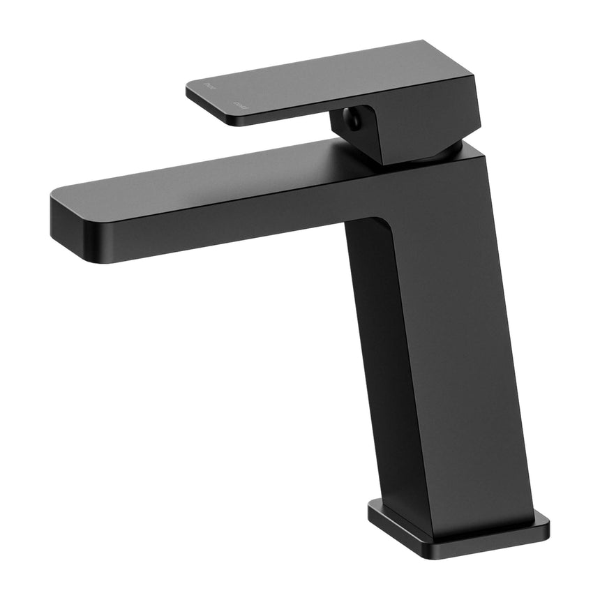 Nero Celia Angle Basin Mixer Matte Black Tapware Nero