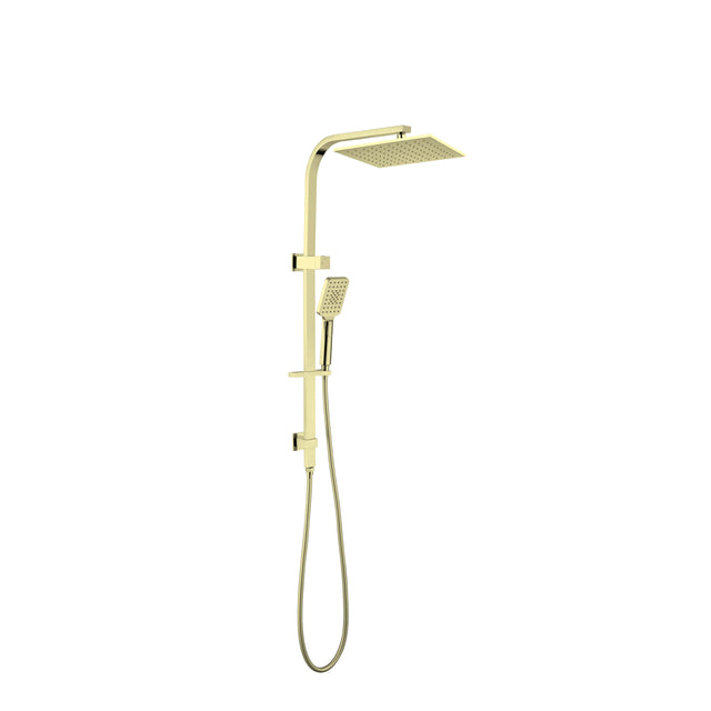 Nero Celia Shower Set Square Head Brushed Yellow Gold Shower Nero