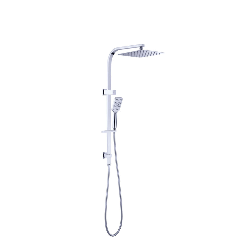 Nero Celia Shower Set Square Head Chrome Shower Nero