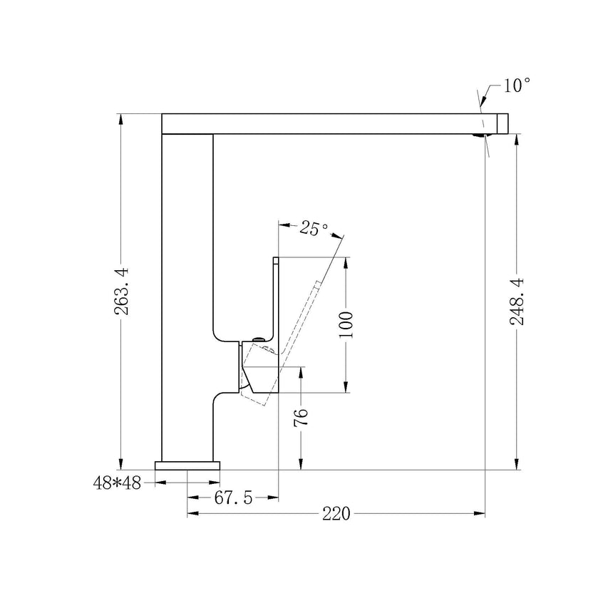 Nero Celia Kitchen Mixer Chrome NR301507CH Tapware Nero