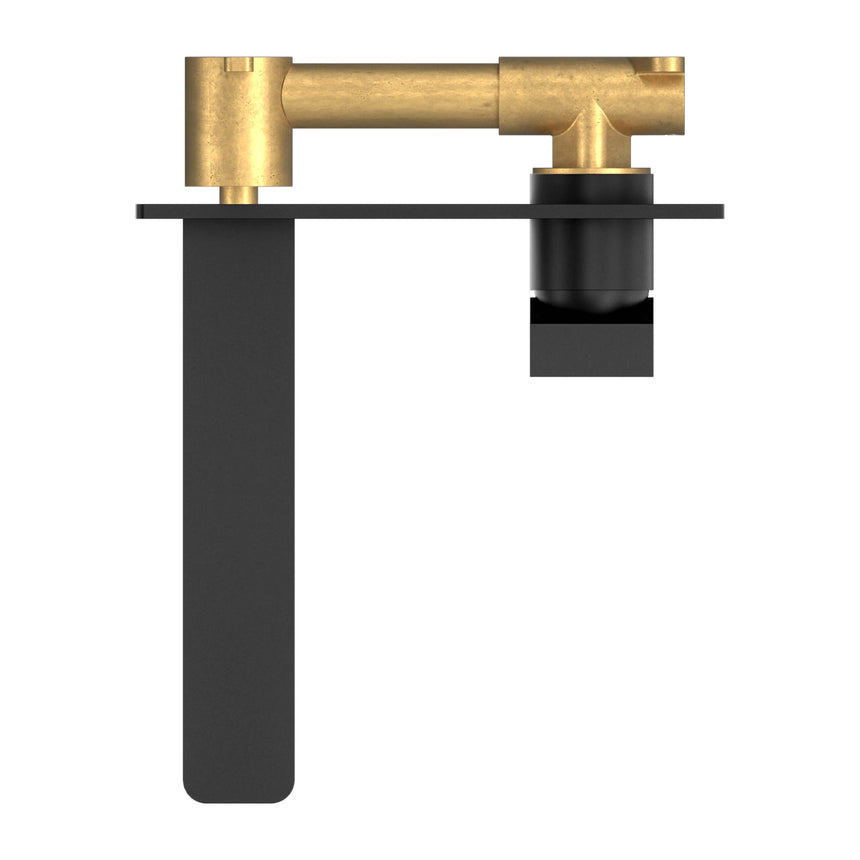 Nero Celia Wall Basin Mixer Matte Black Tapware Nero