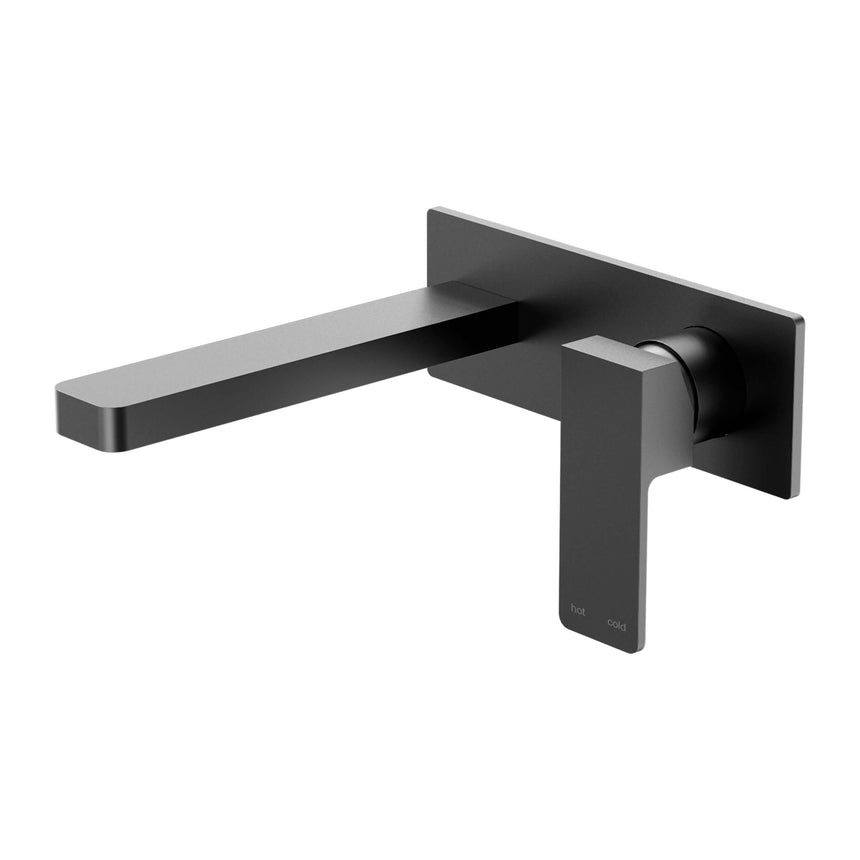 Nero Celia Wall Basin Mixer Matte Black Tapware Nero