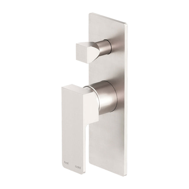 Nero Celia Shower Mixer With Divertor Brushed Nickel Shower Nero