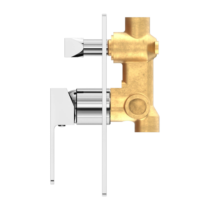 Nero Celia Shower Mixer With Divertor Chrome Shower Nero