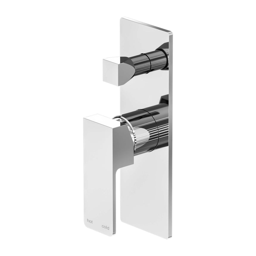 Nero Celia Shower Mixer With Divertor Chrome Shower Nero