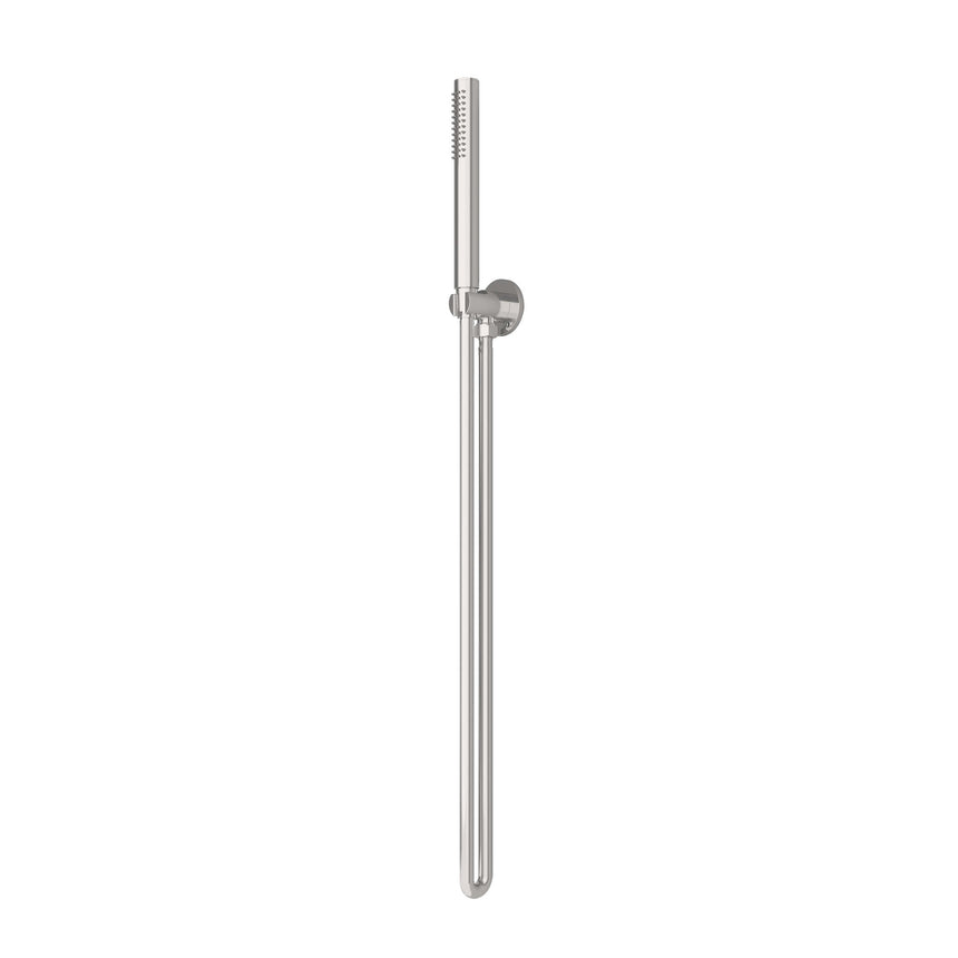 Nero Round Shower Bracket Brushed Nickel Shower Nero