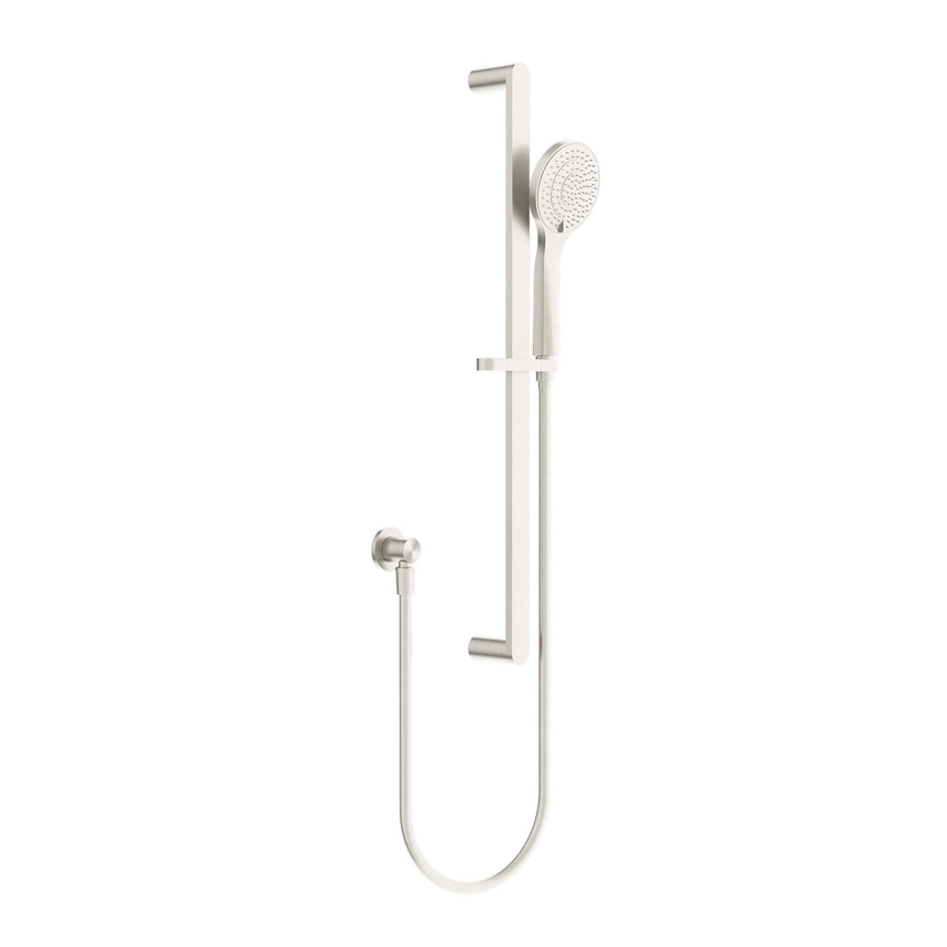 Nero Bianca/Ecco Rail Shower With Air Shower Brushed Nickel Shower Nero